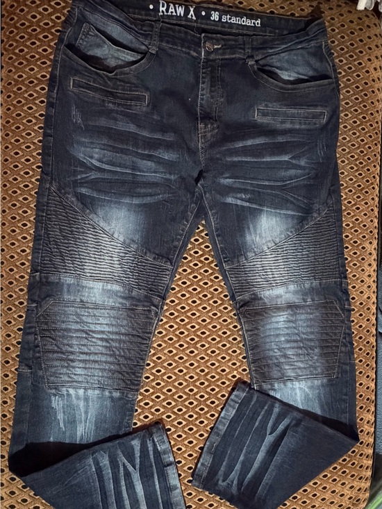 Raw X Other - RAW X Black Slim Moto Jeans for Men